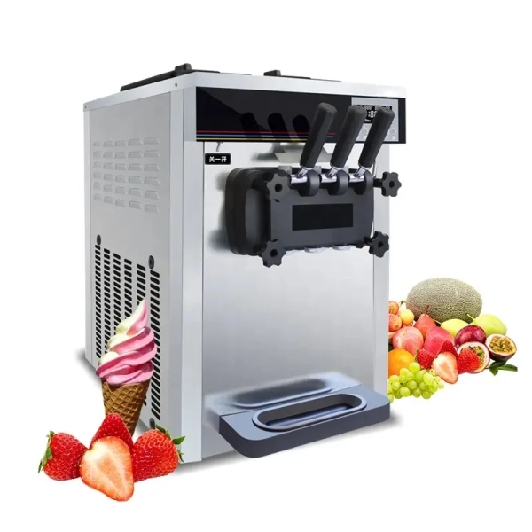 3 Flavor Table Top Ice Cream Machine Model MK-618CTB - Image 2