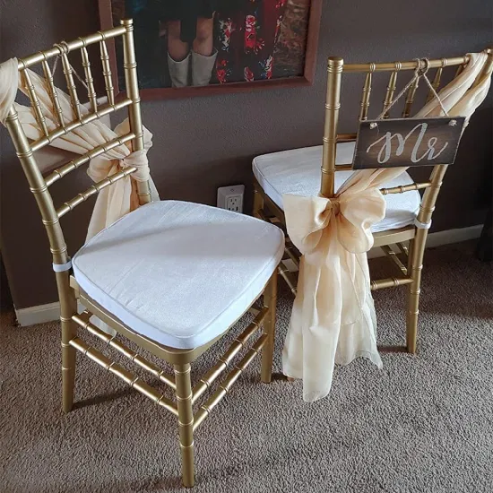 Tiffany chairs with cushions