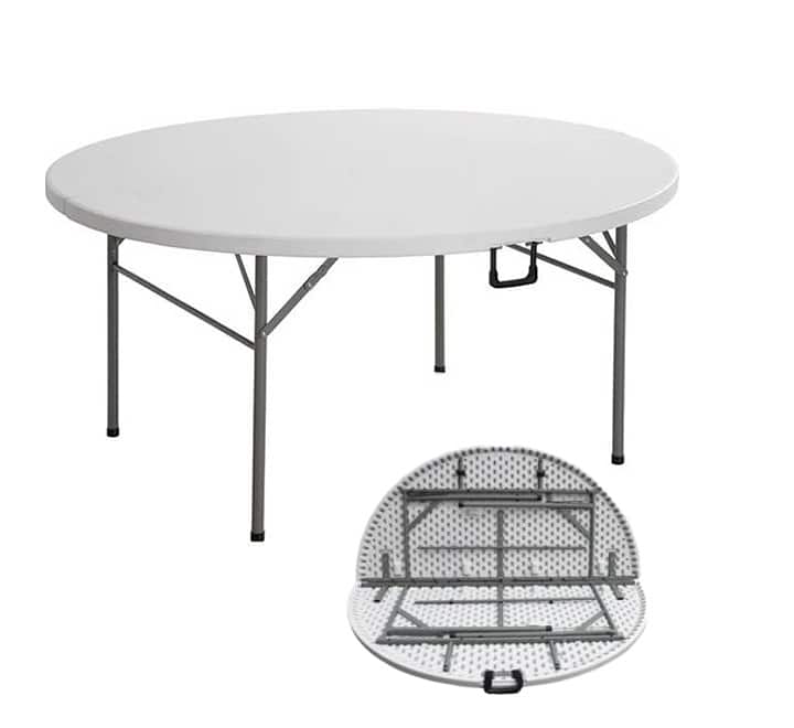 Round folding table 1.8m (10-12 Seater)
