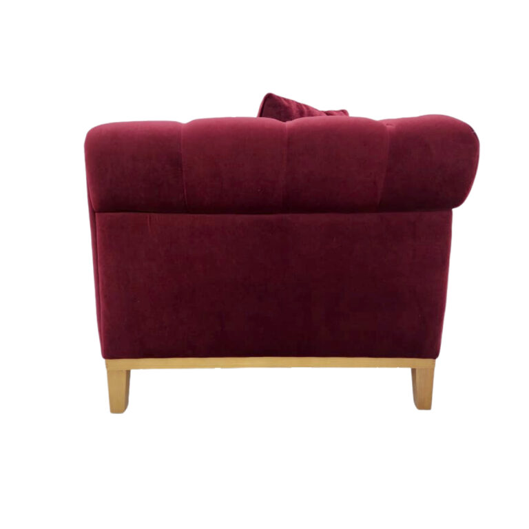 Iris couch Fabric 3 Division Burgundy - Image 2