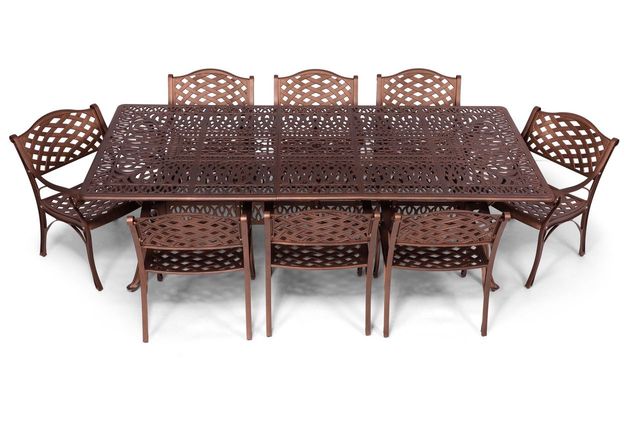 8 Seater Victoria Aluminum Patio Set