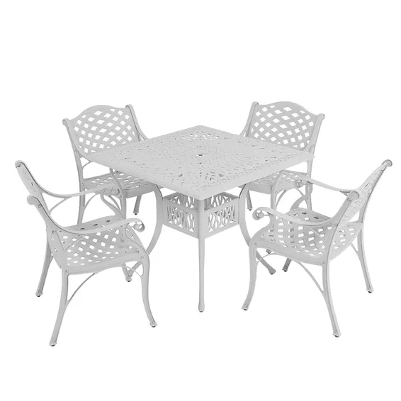 4-Seater Lattice Aluminium Patio Set.