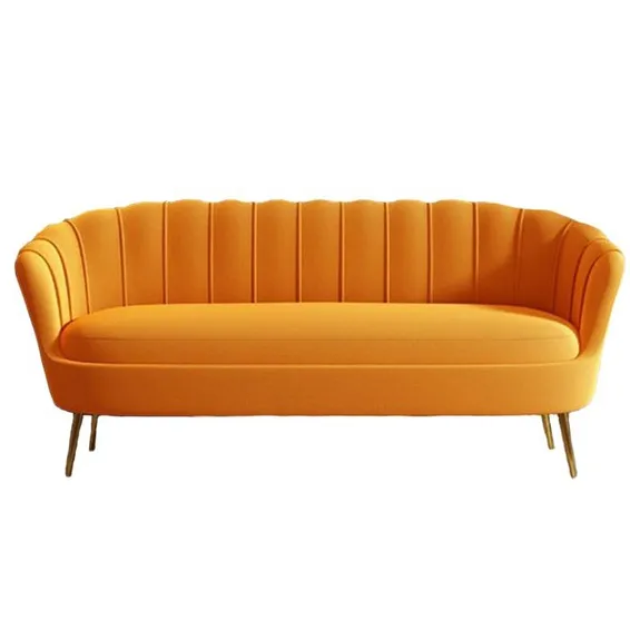 Monaco 2-Seater Mustard Couch. - Image 4