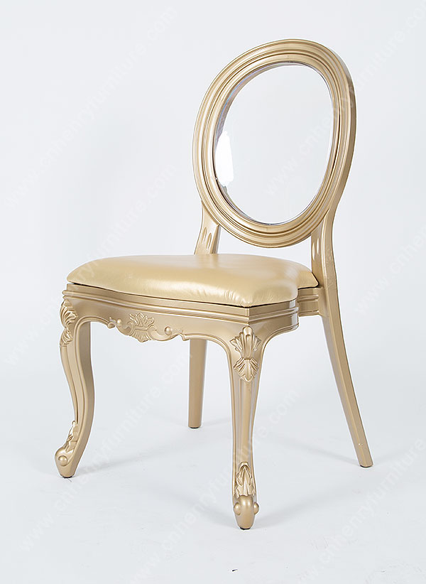 Plastic Louis Chair-with Transparent Back - Image 3